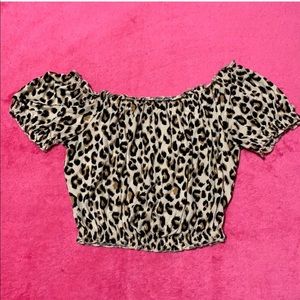 Cheetah/Leopard Print Crop Top